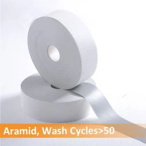 Cinta reflectant aramida per roba