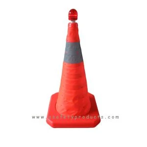Con de trànsit plegable ABS flexible